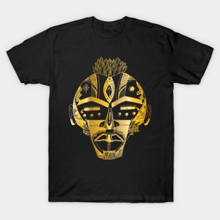 Gold African Mask 4 T-Shirt